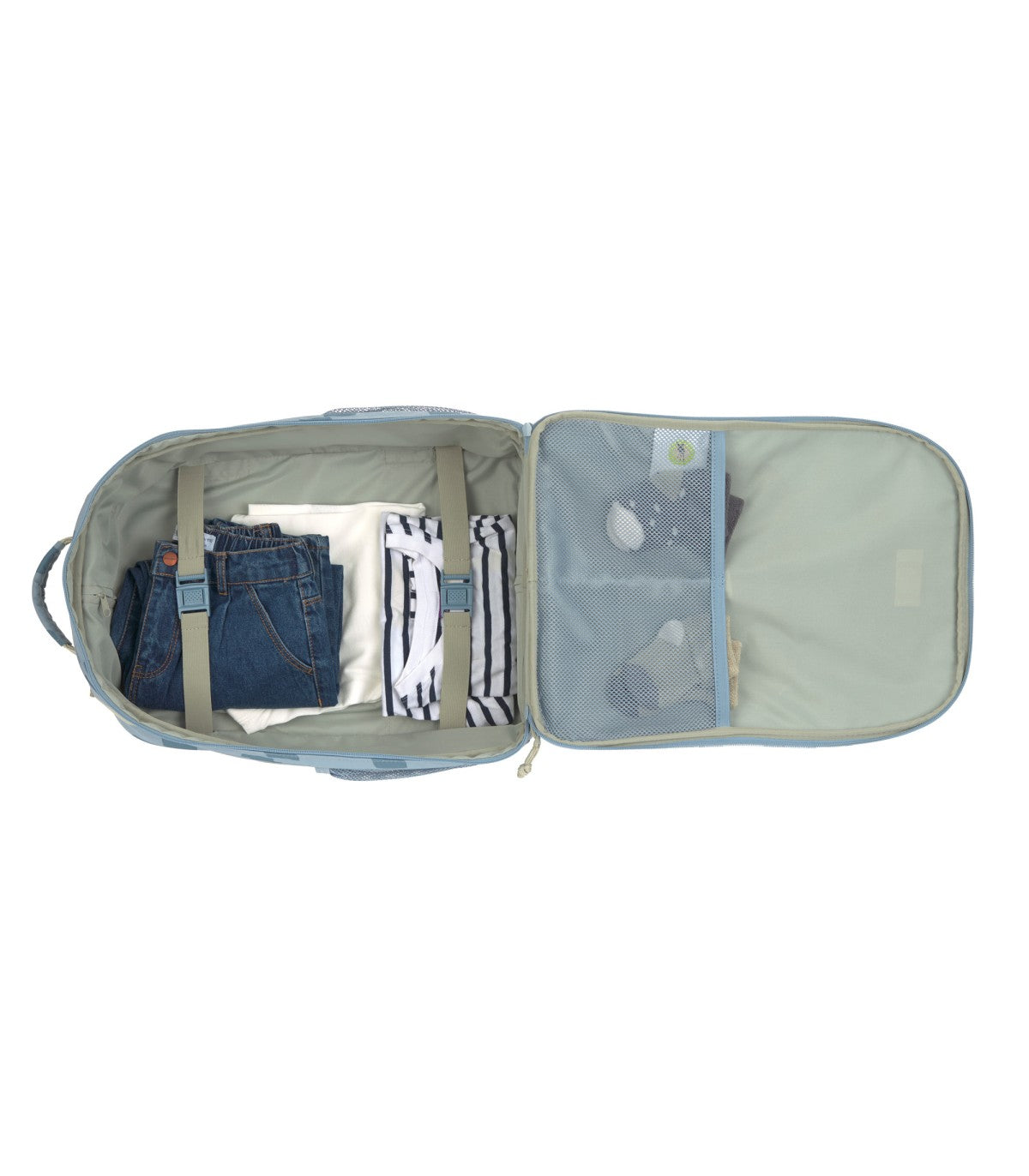 Lassig Mochila escolar trolley com rodas Azul