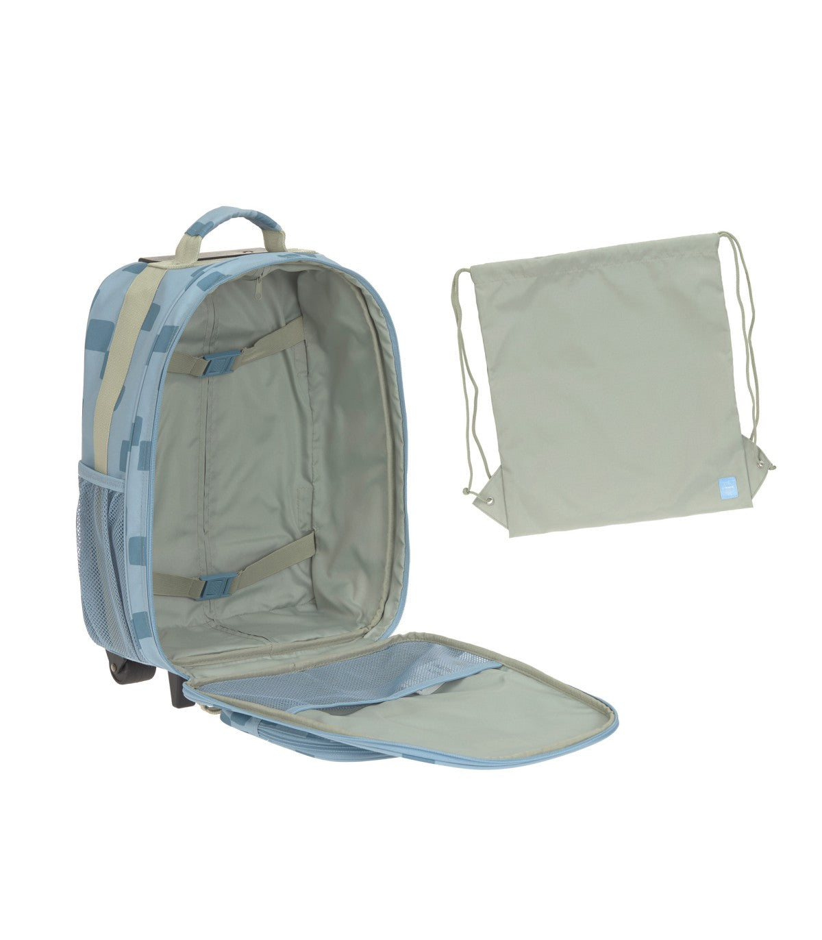 Lassig Mochila escolar trolley com rodas Azul