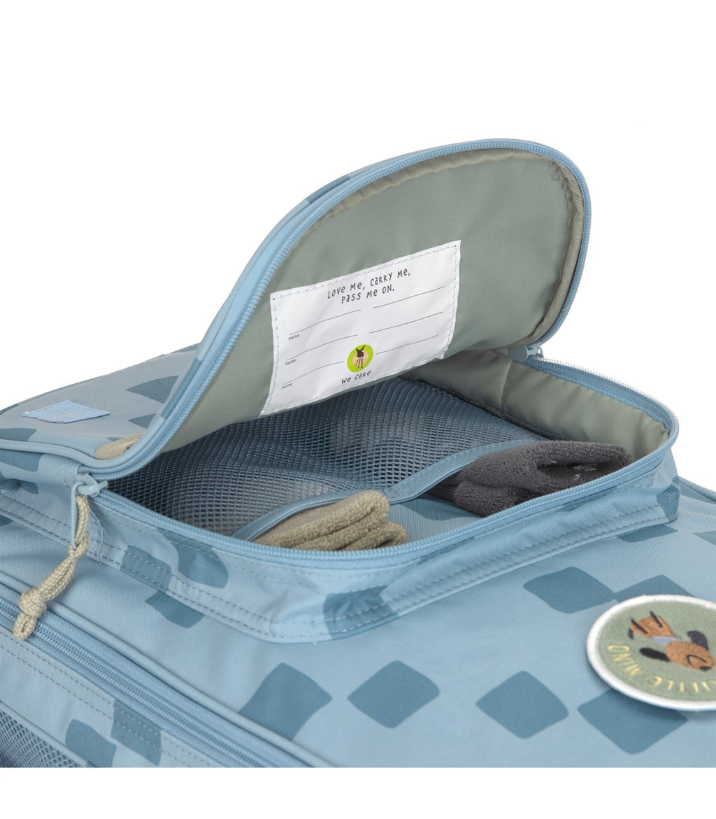 Lassig Mochila escolar trolley com rodas Azul