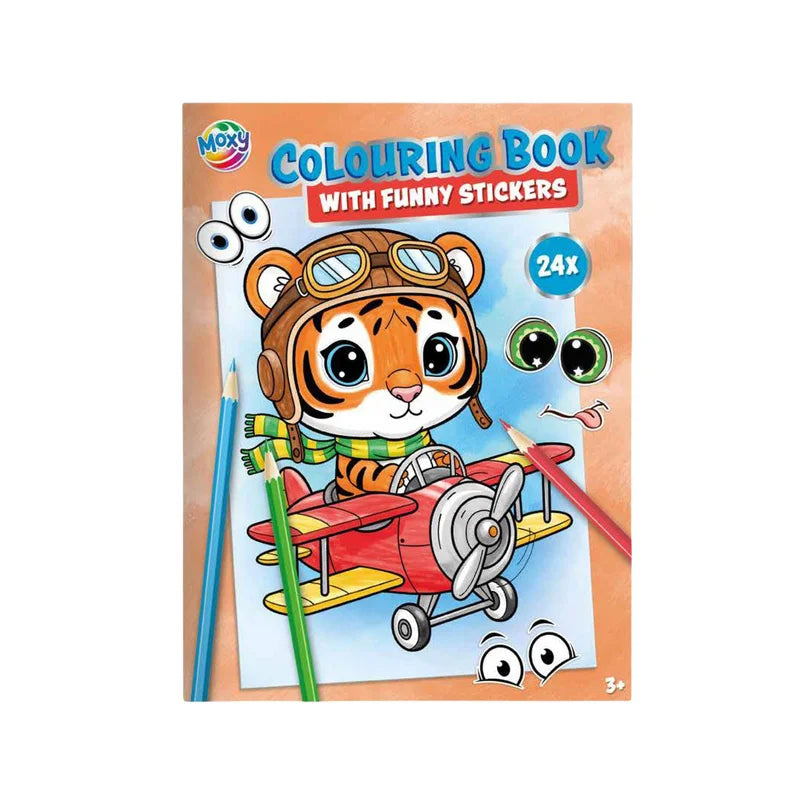 Grafix - Livro de Colorir A4 com Stickers 24 Folhas
