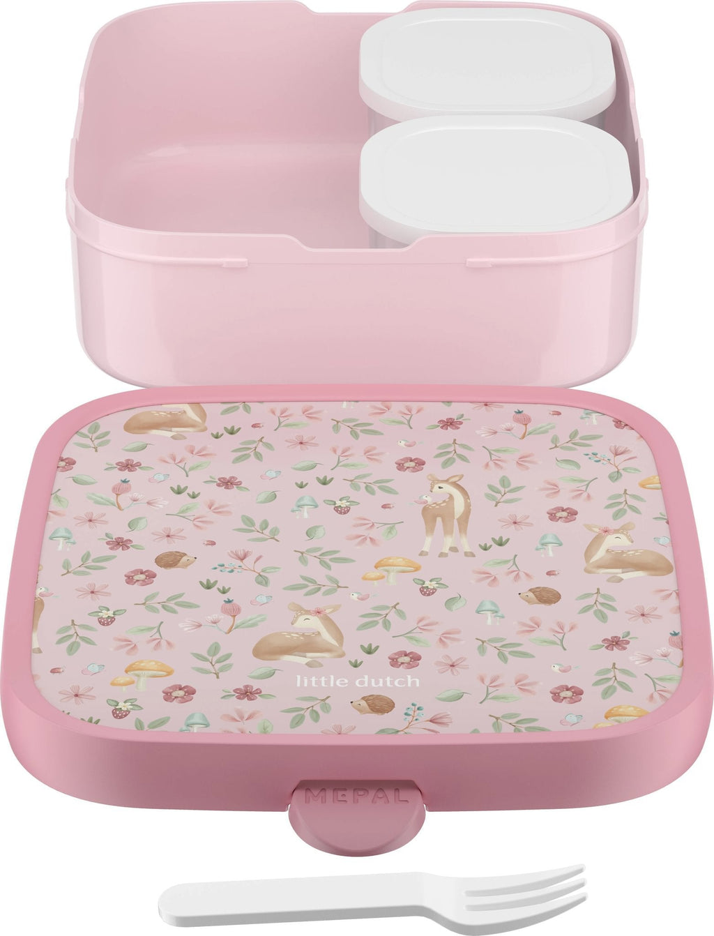 Pormenor do estampado Fairy Garden na lancheira