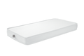 Colchão de espuma Micuna branco, retangular, para berço de 120x60 cm, visto em perspetiva.