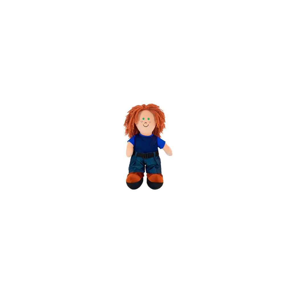 Boneco Miniland com vestuário de treino para motricidade fina