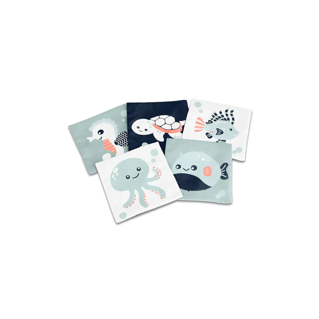 Conjunto de cartas sensoriais Miniland com motivos marinhos e alto contraste para bebés