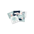 Conjunto de cartas sensoriais Miniland com motivos marinhos e alto contraste para bebés