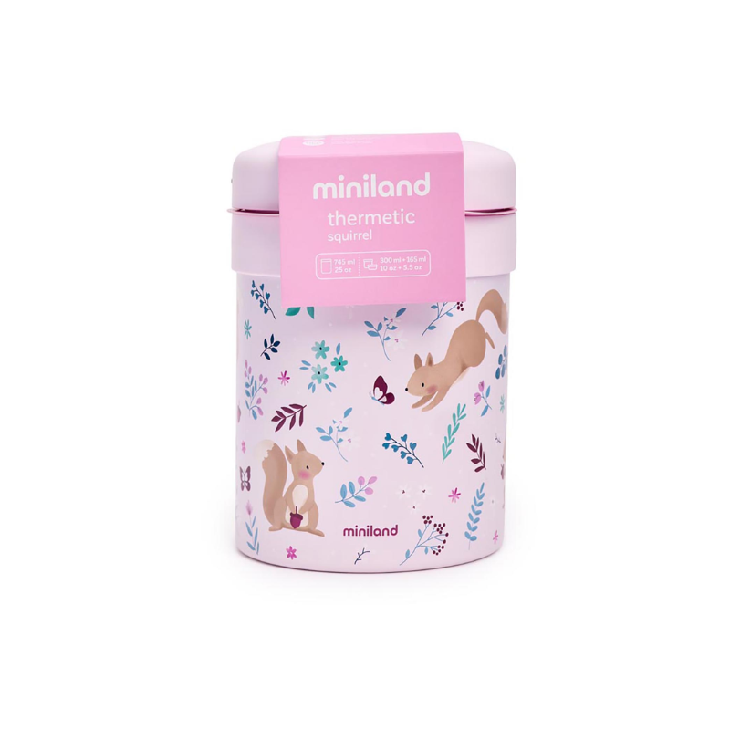 Miniland Squirrel Food Thermos 280 ml - 2 containers