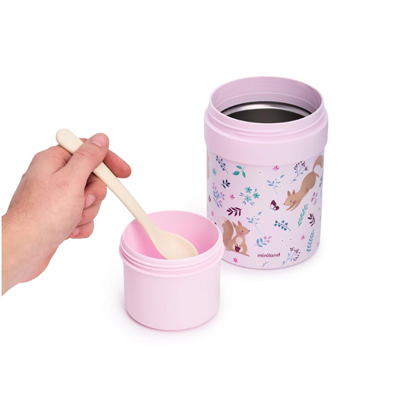 Miniland Squirrel Food Thermos 280 ml - 2 containers