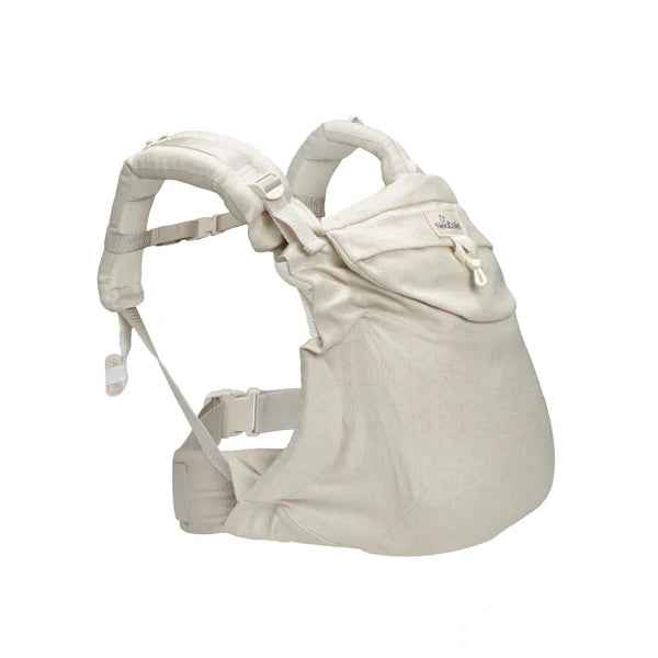 Mochila Neobulle ergonómica em linho natural para bebé
