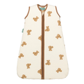 Saco de dormir MolisandCo TOG 1.0 sem pés, padrão ursinhos Teddy, cor creme, fecho castanho. Ideal para bebé.