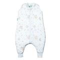 Saco de dormir MolisandCo TOG 1.0 Poppy, sem mangas, com pés integrados e fecho frontal.