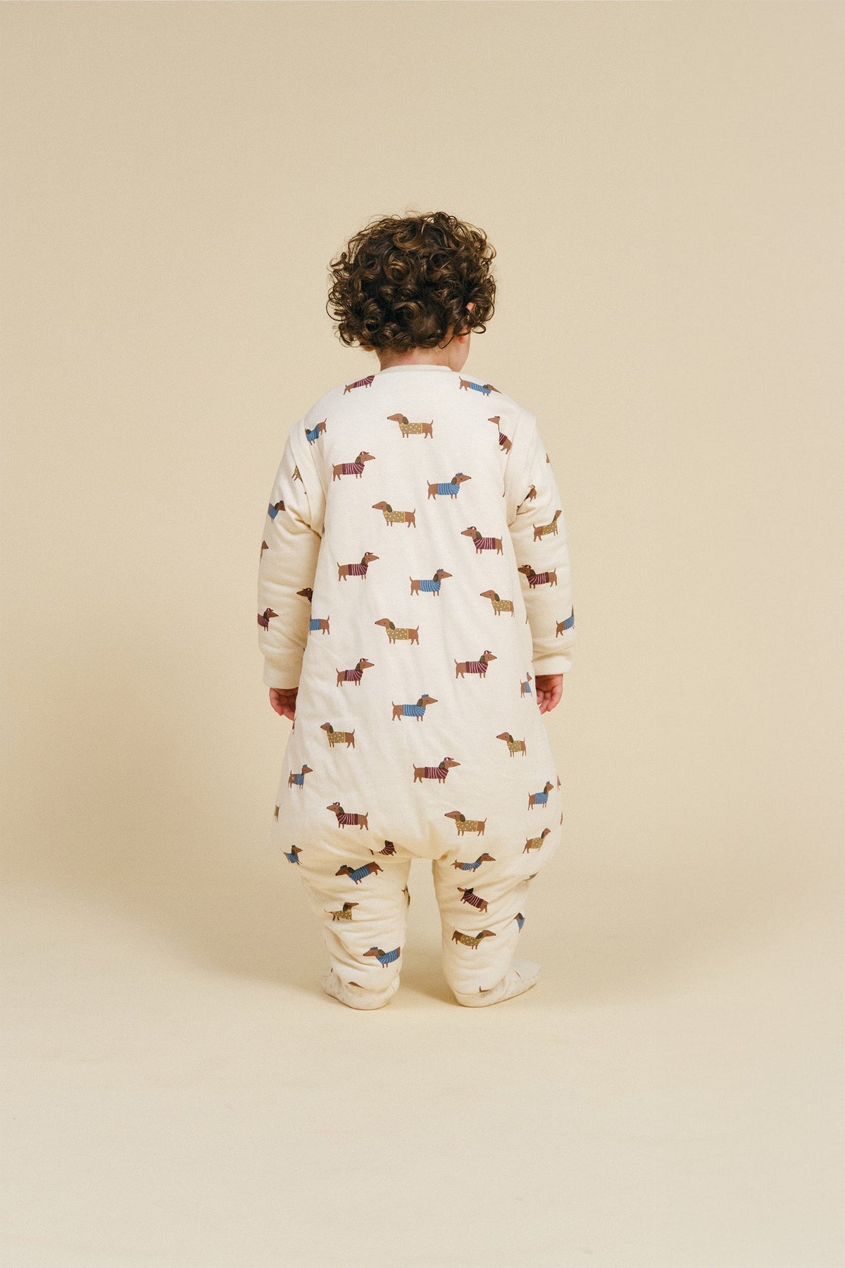 Saco de dormir MolisandCo TOG 2.5 com pés e mangas Fancy Teckels