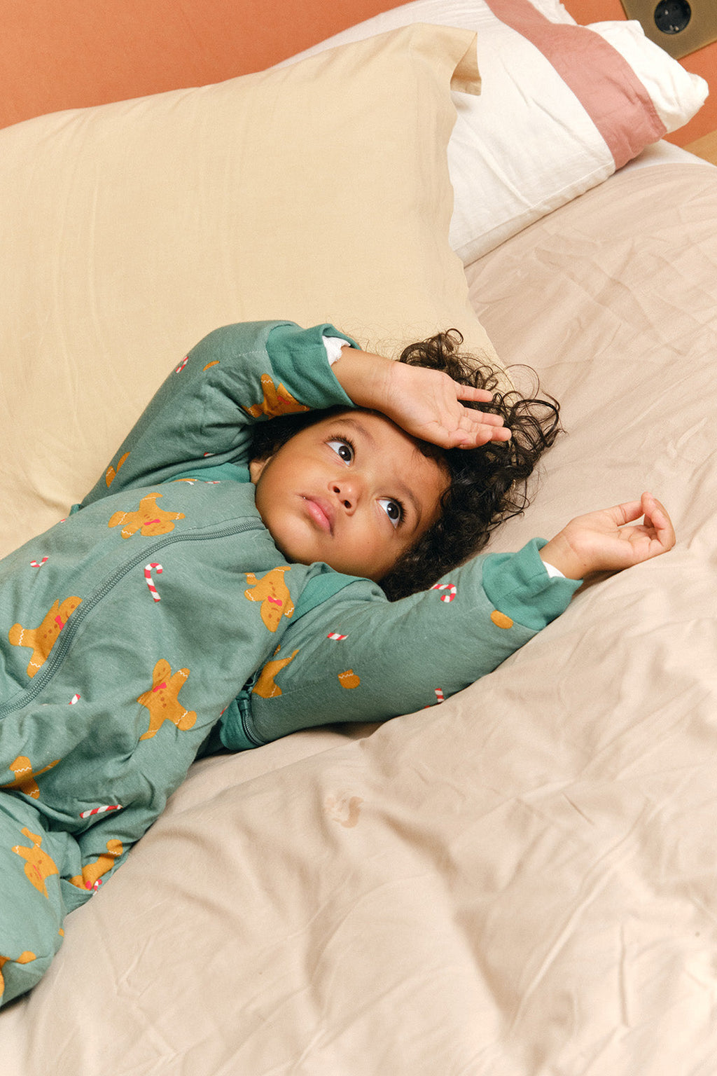 Saco de dormir MolisandCo TOG 2.5 com pés e mangas Gingerbread