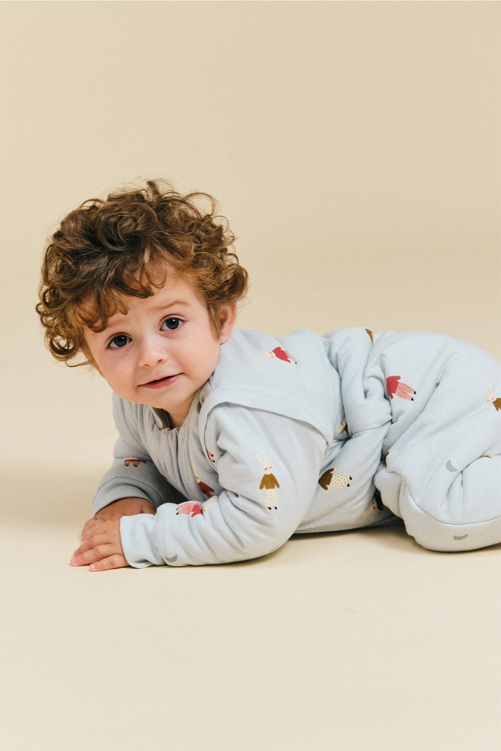 Saco de dormir MolisandCo TOG 2.5 com pés e mangas Sleepy Bunnies