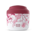 Termo sólido Monbento MBElement 550ml em aço inoxidável, cor azul-petróleo, com tampa de rosca, ideal para manter refeições quentes.