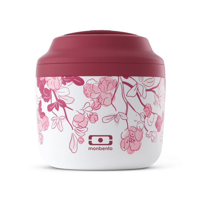 Termo sólido Monbento MBElement 550ml em aço inoxidável, cor azul-petróleo, com tampa de rosca, ideal para manter refeições quentes.