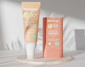 Protetor solar Monjour SPF 50+ em spray e stick. Fórmula hipoalergénica, ideal para peles sensíveis.