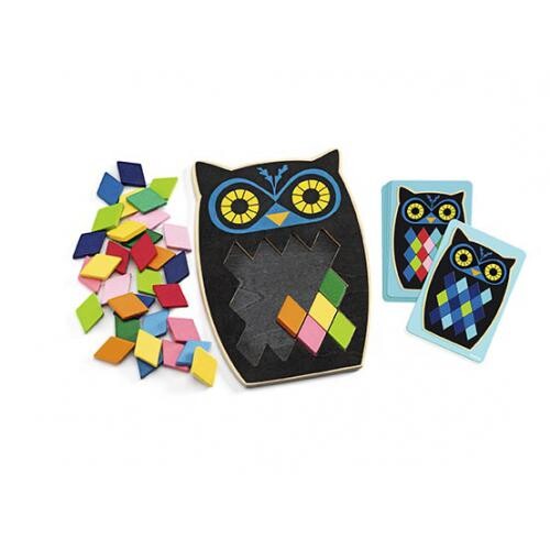 Djeco Mosa Boo - Colorful Mosaics to complete owls