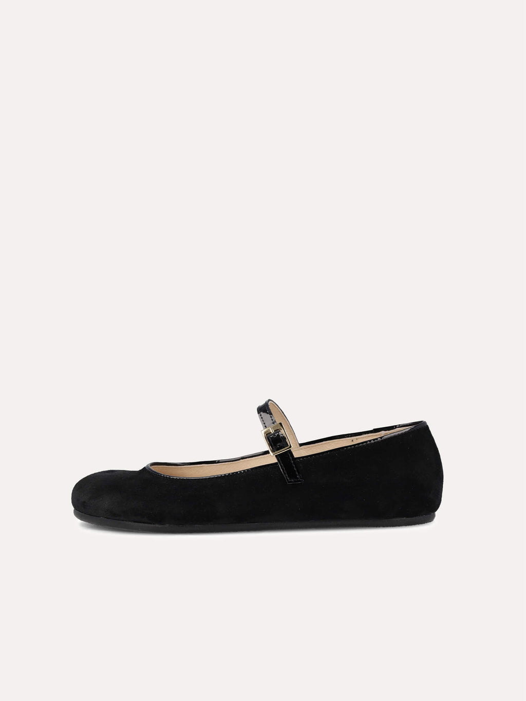 Bailarinas barefoot MUM Barefoot modelo Carolina em pele serraje preto