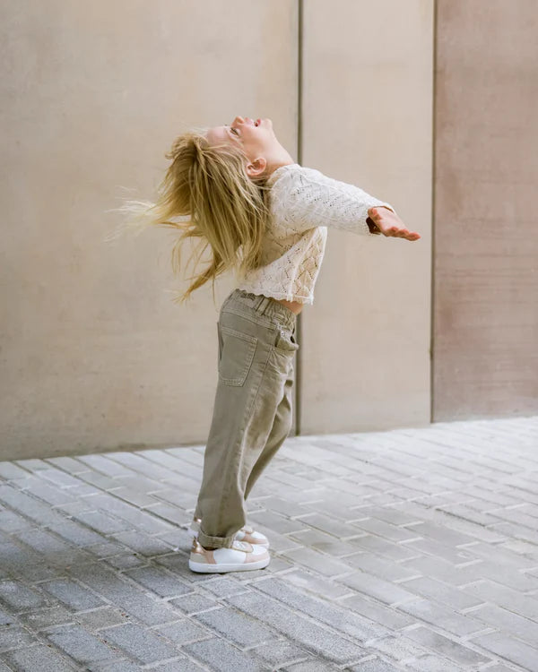 Zapatilla Barefoot Muris Nuuk Junior Nude Rosa