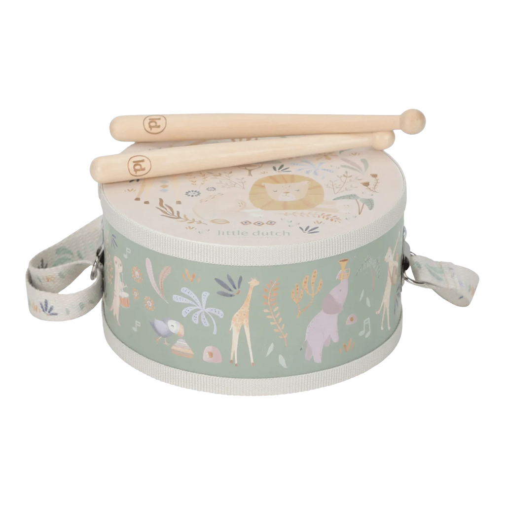 Tambor Little Dutch Safari Friends - Verde
