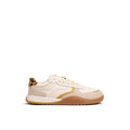 Sapatilha barefoot adulto Mustang Free Orbit em pele camurça arena e nappa off white