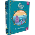 Capa do jogo de contar histórias My SvooryTales "In a Sea Far Away", com um design em tons de azul-turquesa e ilustração de personagens num ambiente marítimo.