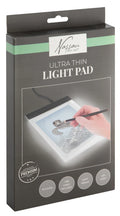 Nassau Mesa de Luz para Desenho com LED ligada, mostrando um desenho de decalque preciso sobre a superfície iluminada.