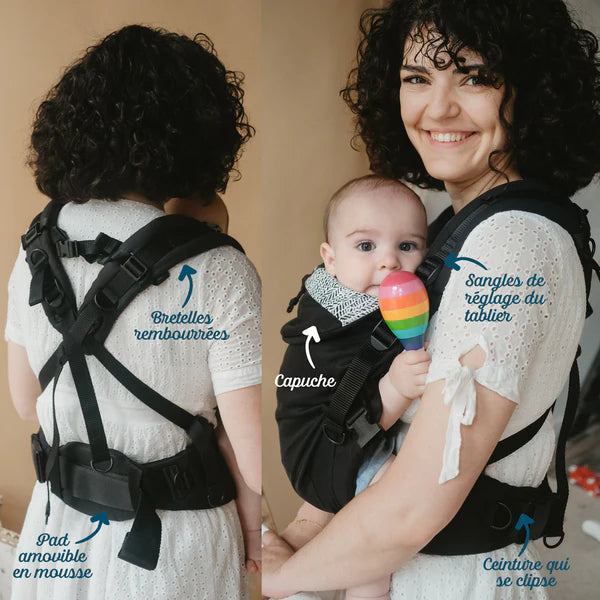 Mochila Neobulle Ajustable Talla ToddlerSize Ébano