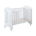 Neusy Berço de bebé 120x60 com lateral rebatível Branco da IKID, fotografia 1