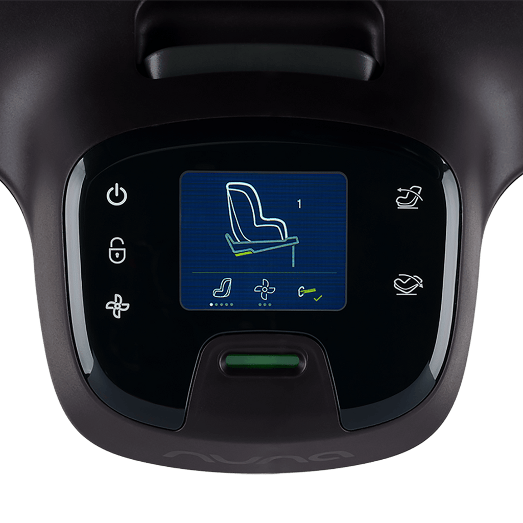 Ecrã de deteção da instalação ISOFIX da cadeira auto Nuna RELX wind