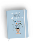 Capa do diário "O meu primeiro diário" da Djeco, com ilustrações coloridas de crianças e elementos naturais.