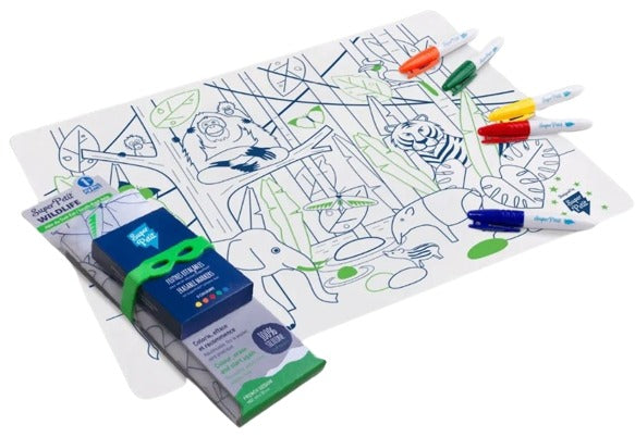 Super Petit Kit de pintar em silicone com marcadores