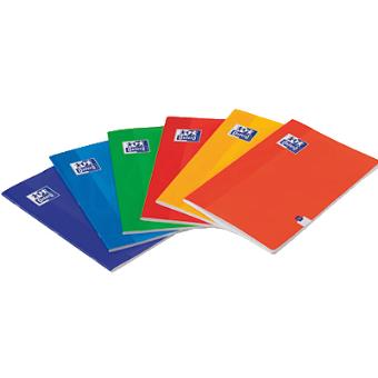 Caderno agrafado Oxford Classic formato A4 com 48 folhas pautadas em cor sortida
