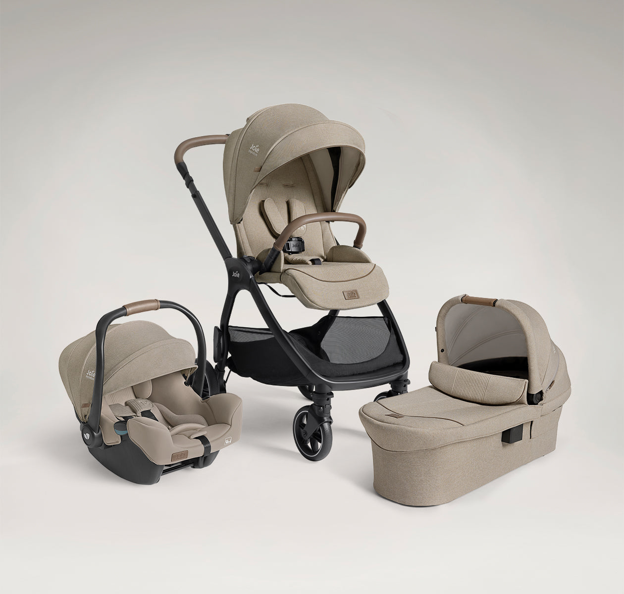 Joie DUO/TRIO  Carrinho de Passeio Compacto Valora SIGNATURE +alcofa ramble - até 22kg Evergreen