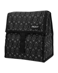 Detalhe da base retangular da bolsa lancheira Packit Hampton, ideal para acomodar recipientes grandes como o Mod Lunch Bento.