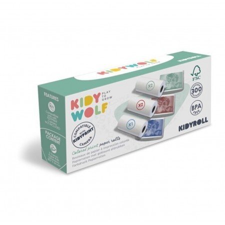Kidywolf Recargas papel máquina fotográfica