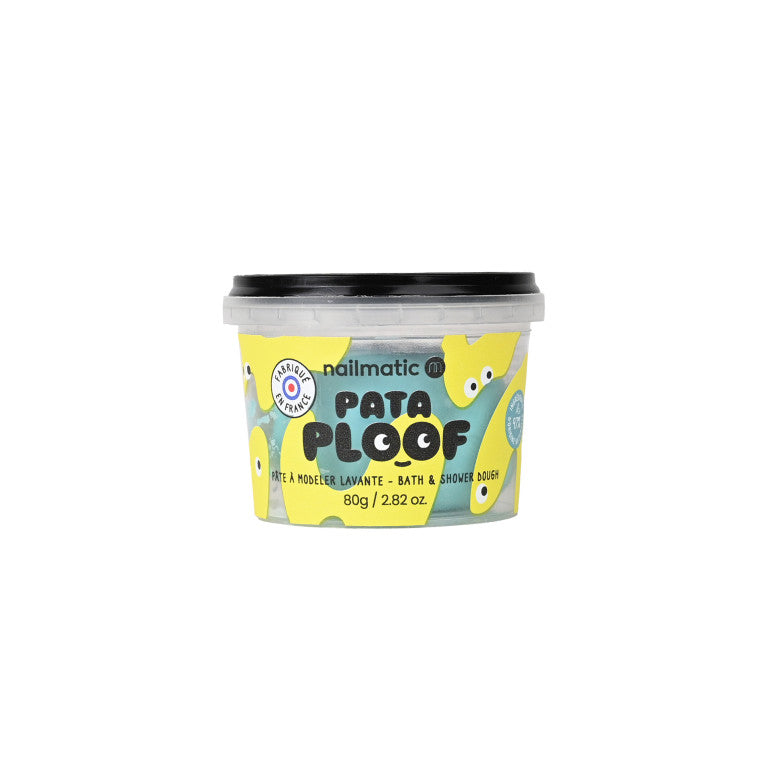 Embalagem individual da massa de modelar lavante PataPloof Amarela de 80 gramas.