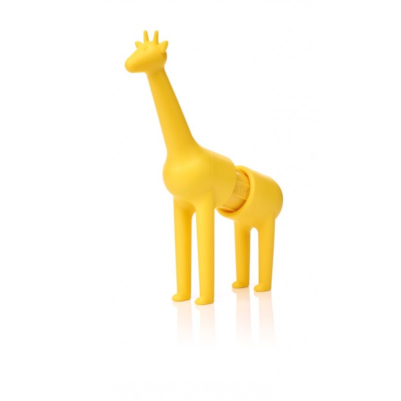 Peça magnética do SmartMax My First Safari Animals na forma de uma girafa, mostrando o detalhe e a qualidade do brinquedo.