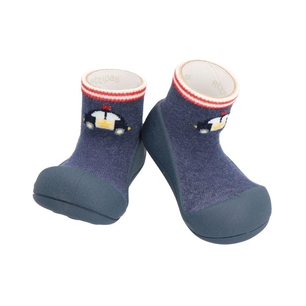 Attipas Police Navy, calçado barefoot para bebé