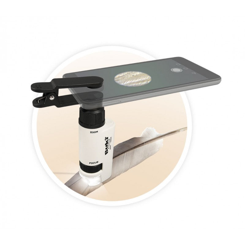 Buki 120x Pocket Microscope with Adapter