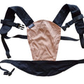 Porta-bebe de brincar para bonecas Neko Sephia com padrao leopardo cinzento e fivelas pretas