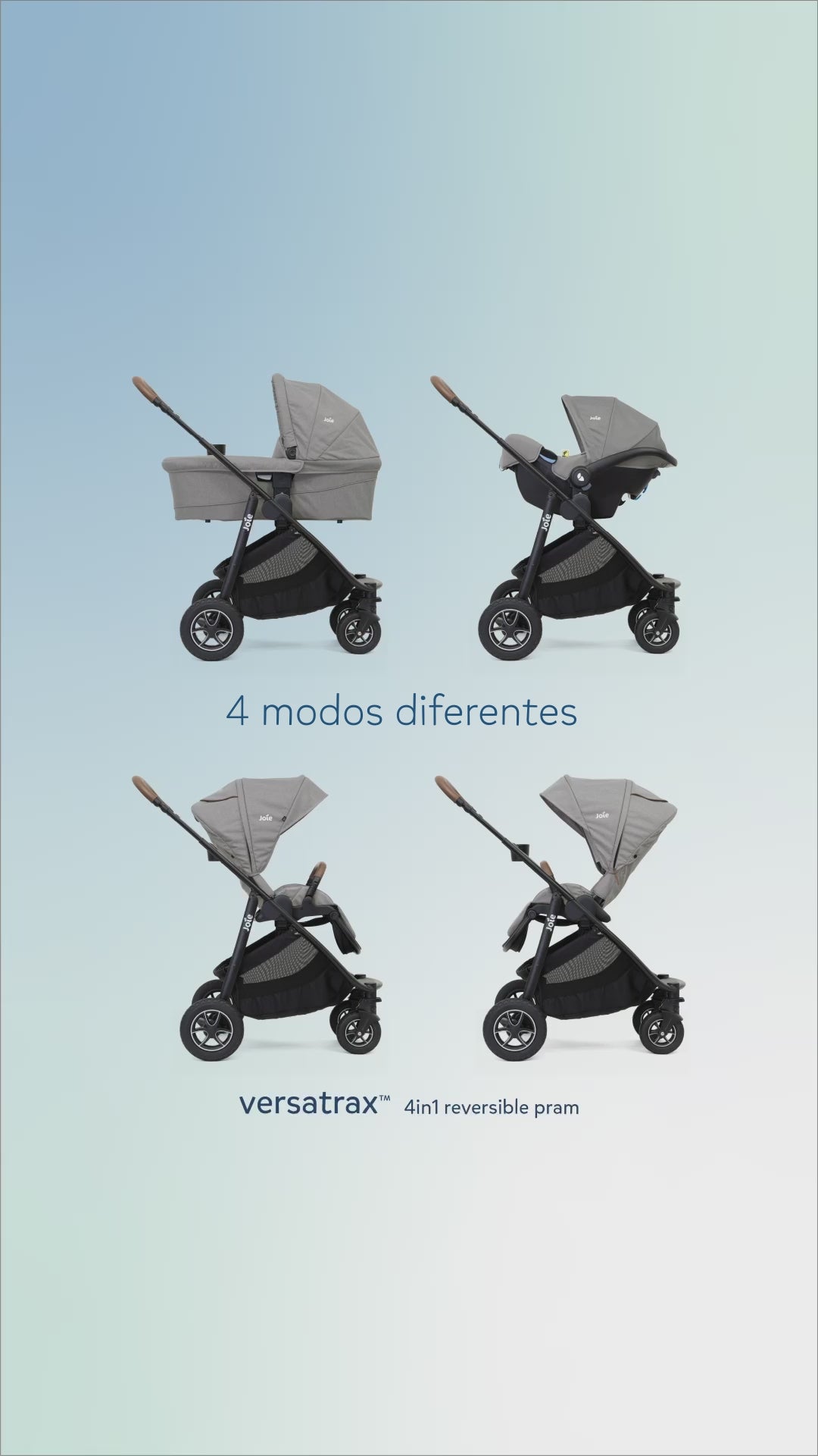 Joie carrinho de passeio Reversível Versatrax™ - até 27kg