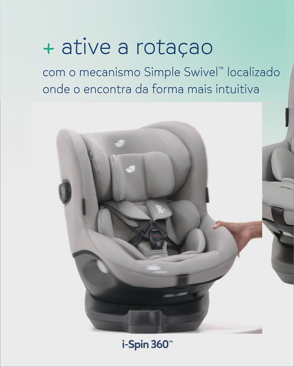 Silla de coche Joie i-Spin 360 | 40cm - 105cm MESH EDITION