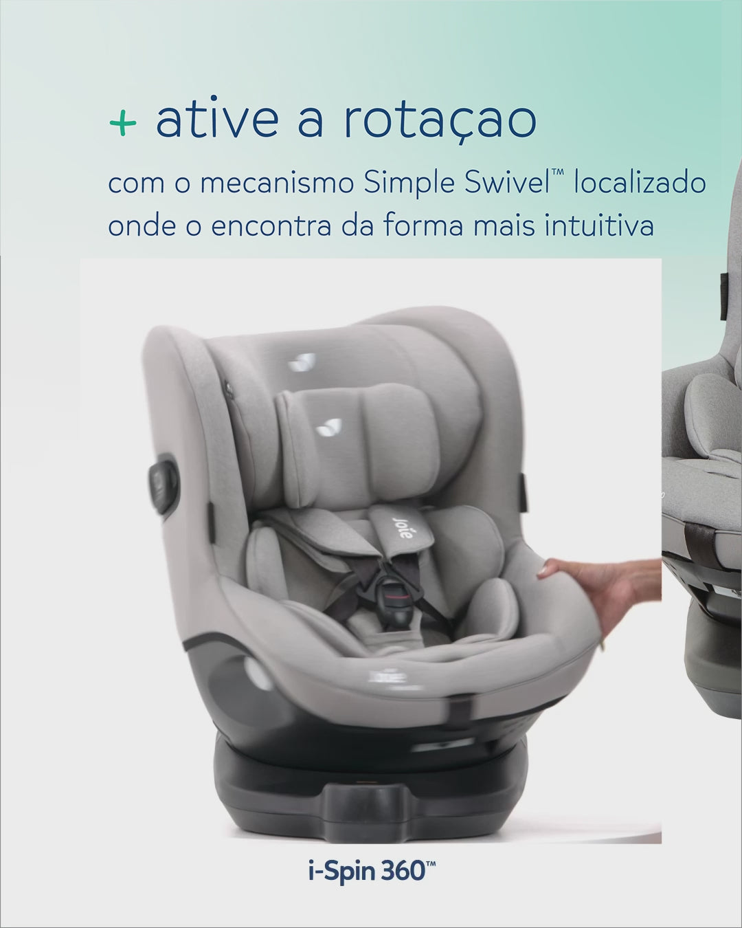 Silla de coche Joie i-Spin 360 | 40cm - 105cm MESH EDITION