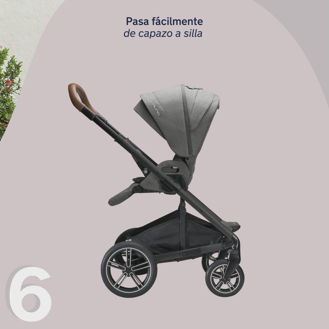 Nuna DUO / TRIO carrinho de passeio Reversível MIXX NEXT Caviar
