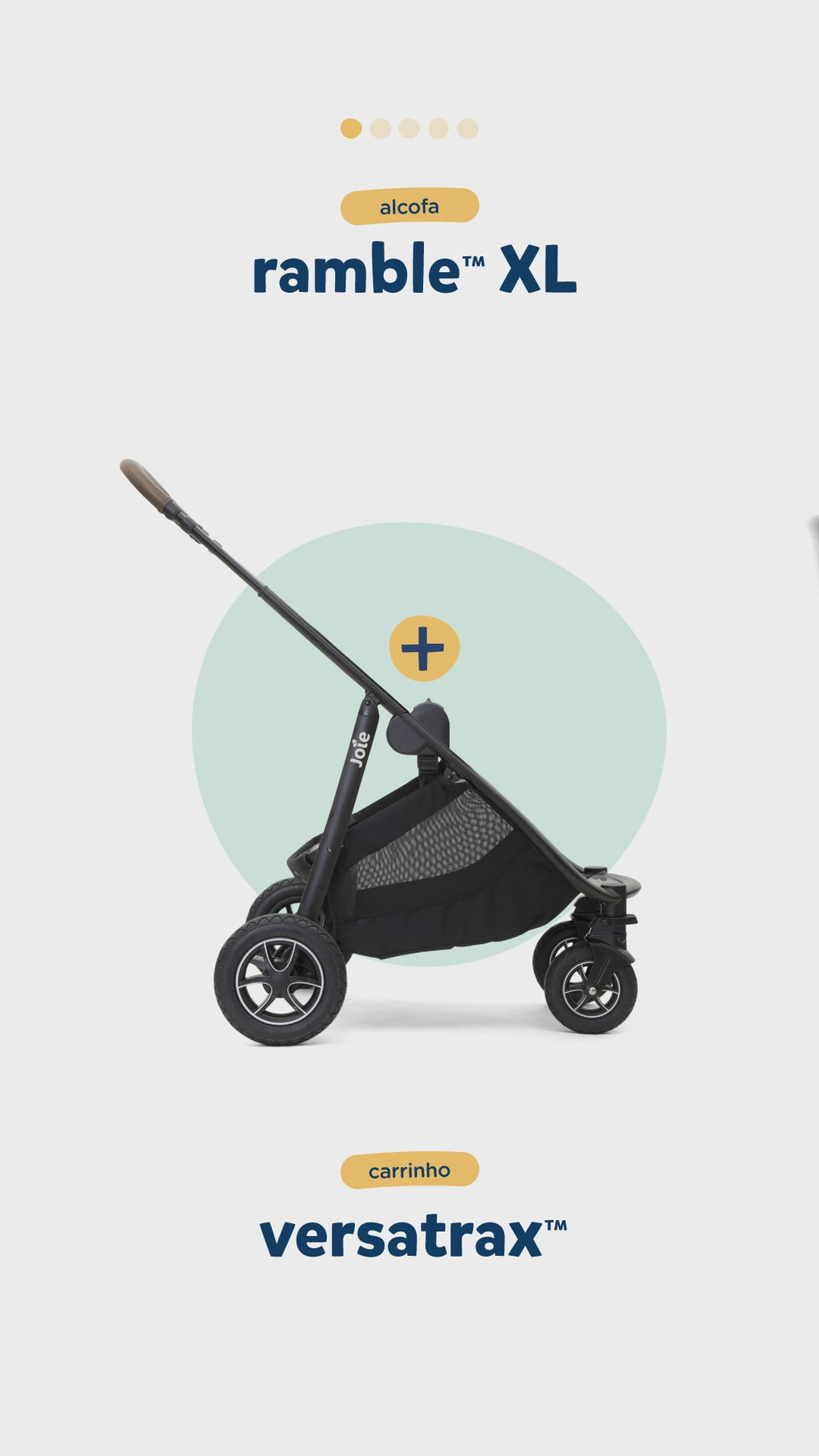 Joie carrinho de passeio Reversível Versatrax™ - até 27kg