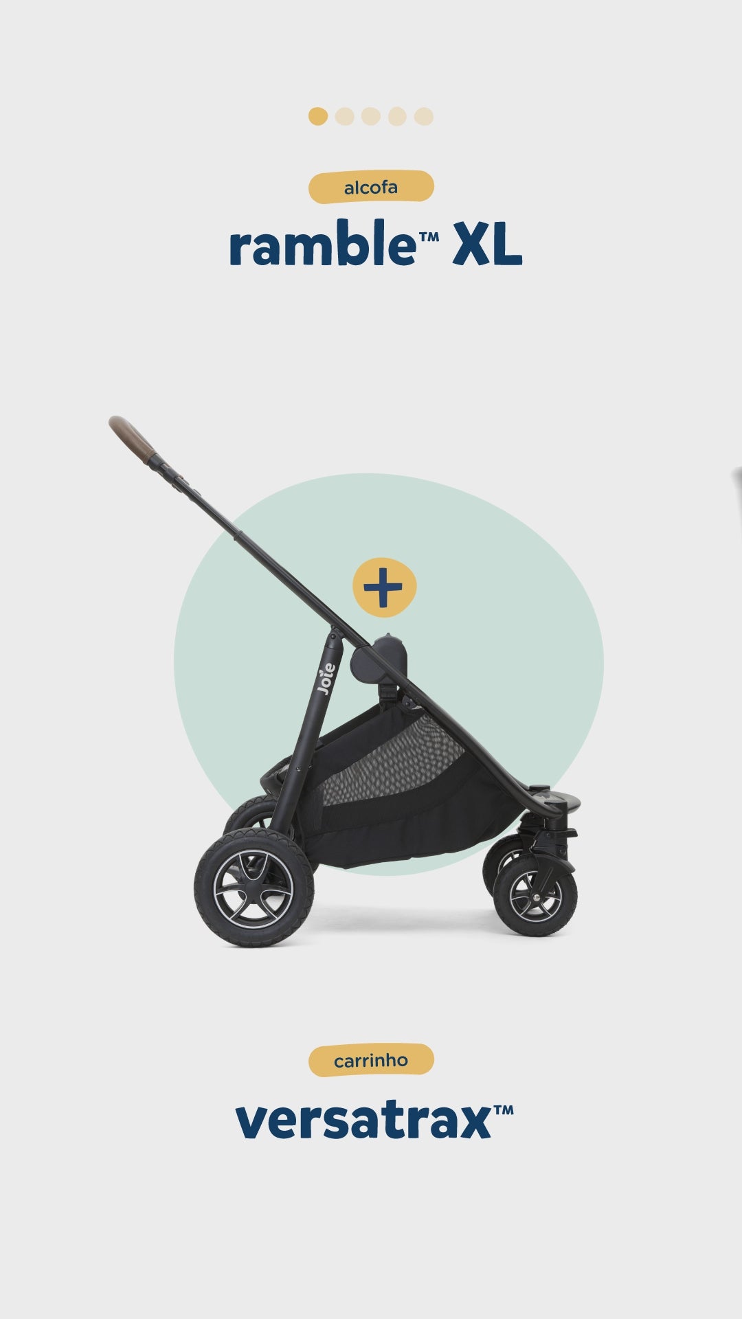 Joie carrinho de passeio Reversível Versatrax™ - até 27kg