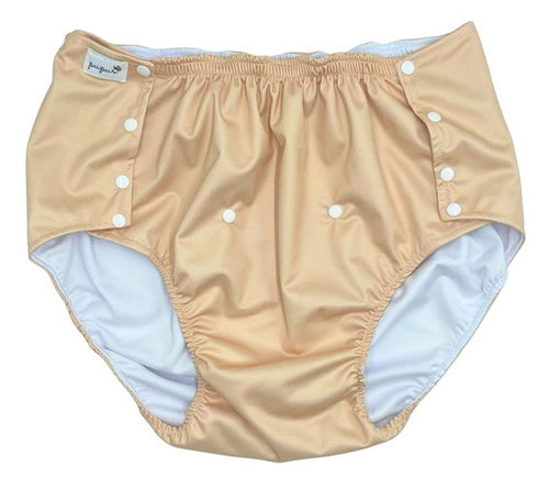 Vista frontal da cueca impermeável reutilizável Pupus