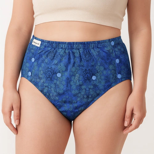 Cuecas impermeáveis Pupus para adulto em azul Reef