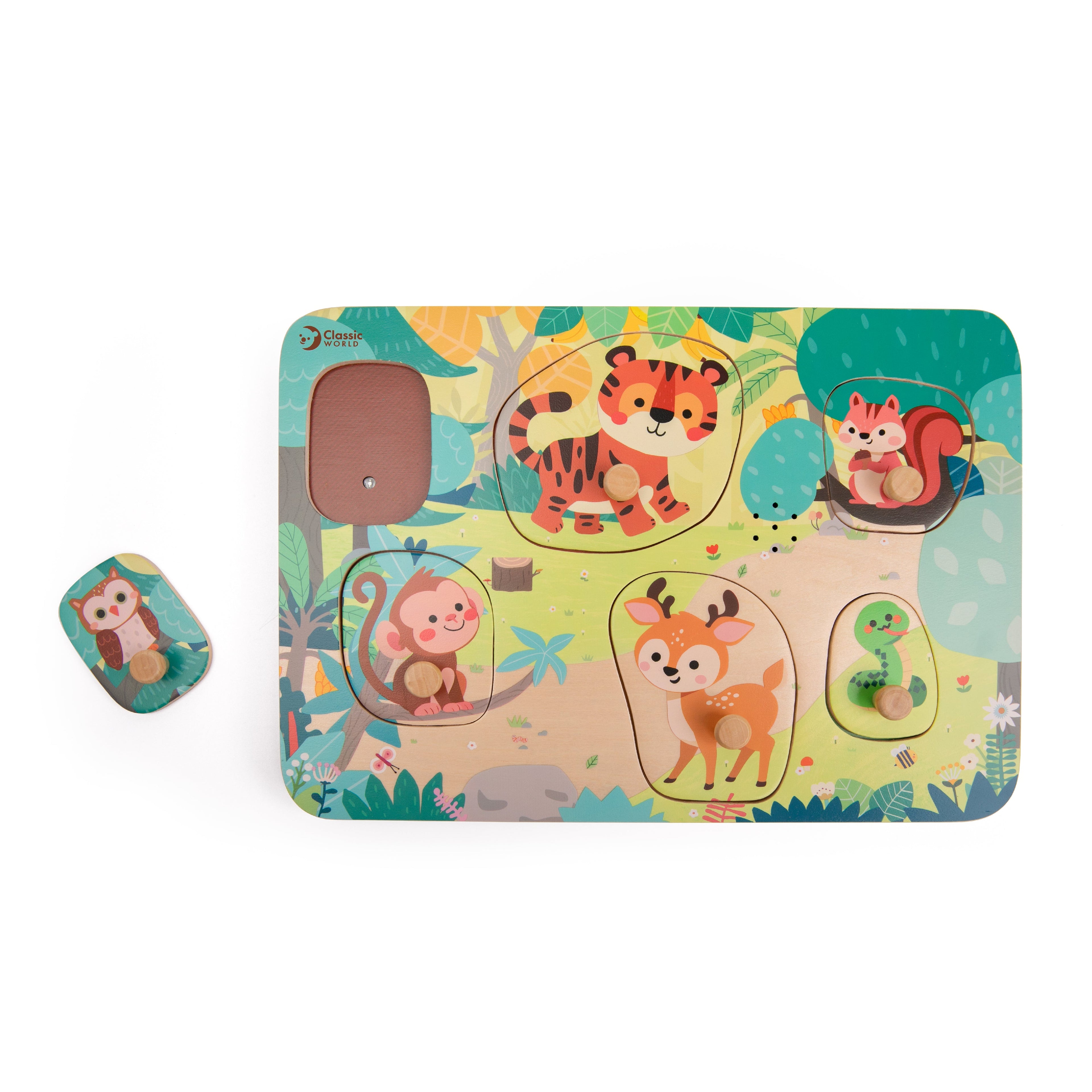 Classic World Puzzle com sons Selva